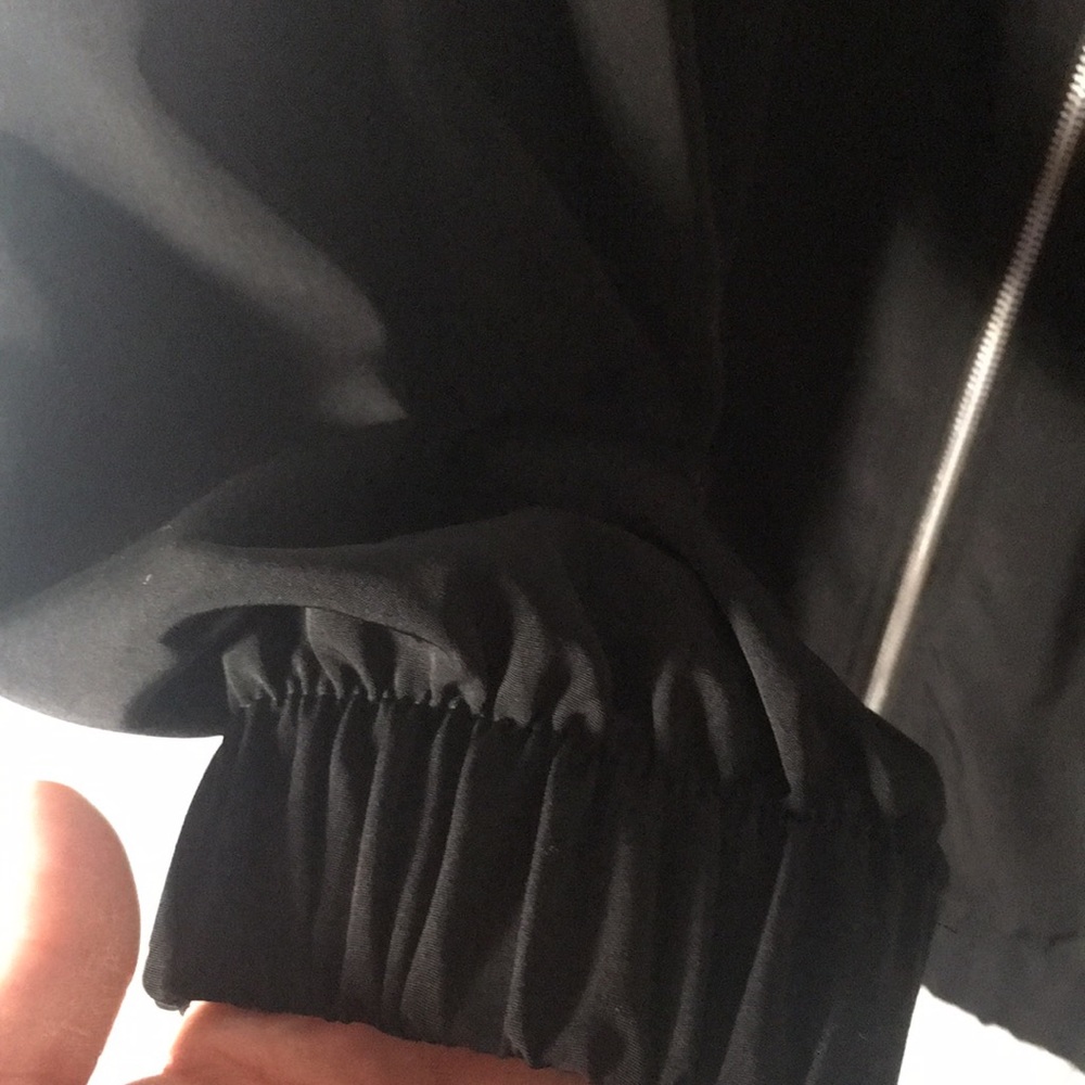 Silver Threads Black Zip Front Lightweight Jacket… - image 7